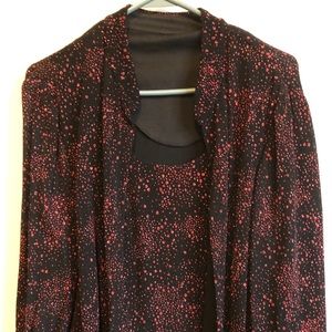 Dressy Top w attached jacket